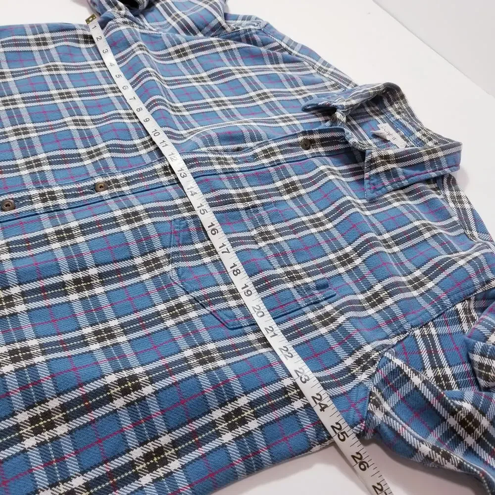 Vintage J. Crew 100% Cotton Plaid Collared Shacket Casual Long Sleeves Shirt